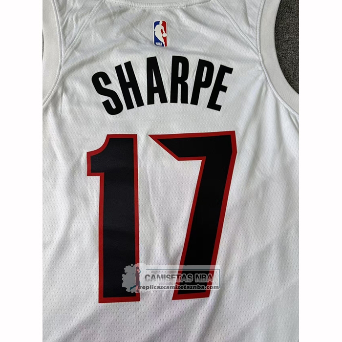 Camiseta Portland Trail Blazers Shaedon Sharpe NO 17 Association 2025-26 Blanco